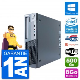 PC Lenovo M91p SFF Intel G630 RAM 8Go Disque Dur 500Go Windows 10 Wifi
