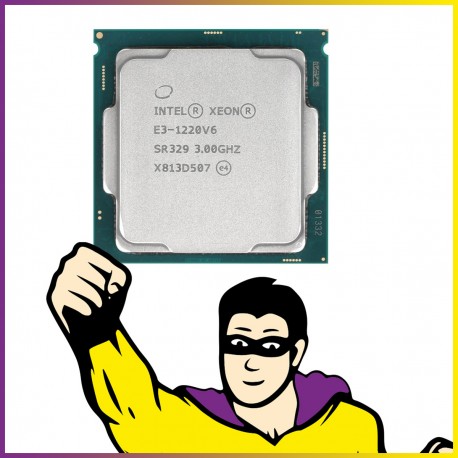 Processeur CPU Intel Xeon E3-1220V6 3Ghz SR329 8Mo FCLGA1151 Quad Core