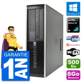 PC HP 6005 SFF AMD Athlon II X2 B24 RAM 8Go Disque Dur 500Go Windows 10 Wifi