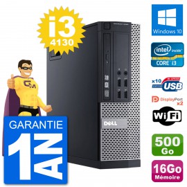 PC Dell 9020 SFF Intel Core i3-4130 RAM 16Go Disque Dur 500Go Windows 10 Wifi