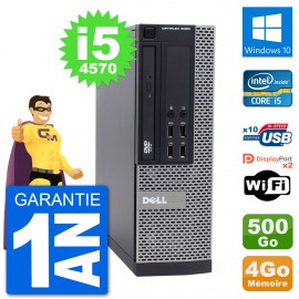 PC Dell 9020 SFF Intel Core i5-4570 RAM 4Go Disque Dur 500Go Windows 10 Wifi