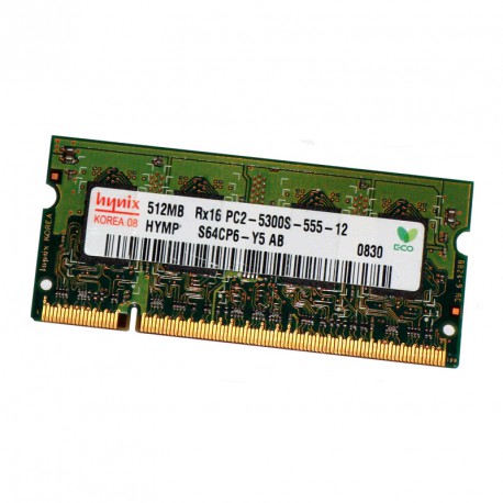 512Mo RAM PC Portable SODIMM HYNIX HYMP564S64CP6-Y5 AB DDR2 PC2-5300S 667MHz CL5