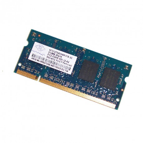 512Mo RAM PC Portable SODIMM NANYA NT512T64UH8A1FN-3C DDR2 PC2-5300S 667MHz CL5