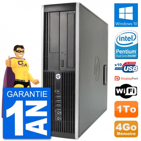 PC HP Compaq 6200 Pro SFF Intel G630 RAM 4Go Disque Dur 1To Windows 10 Wifi