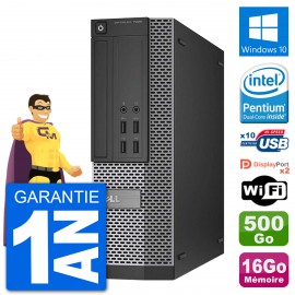 PC Dell OptiPlex 7020 SFF Intel G3220 RAM 16Go Disque Dur 500Go Windows 10 Wifi