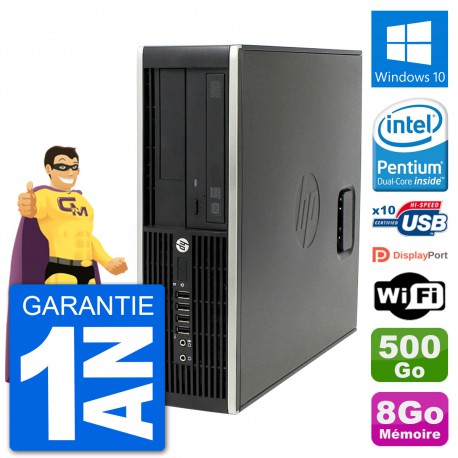 PC HP Compaq Pro 6300 SFF Intel G630 RAM 8Go Disque Dur 500Go Windows 10 Wifi