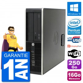 PC HP Compaq Pro 6300 SFF Intel G630 RAM 16Go Disque Dur 250Go Windows 10 Wifi