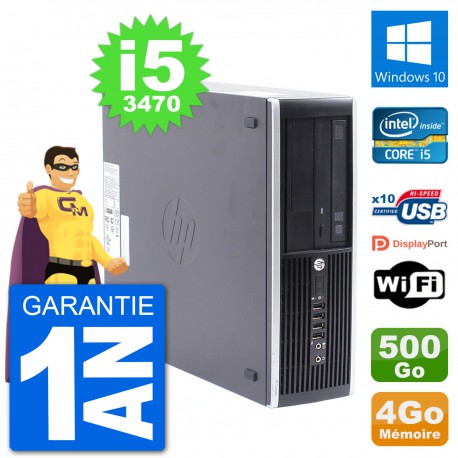 PC HP Compaq Pro 6300 SFF Intel i5-3470 RAM 4Go Disque Dur 500Go Windows 10 Wifi