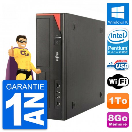 PC Fujitsu Esprimo E520 DT Intel G3220 RAM 8Go Disque Dur 1To Windows 10 Wifi