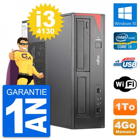 PC Fujitsu Esprimo E520 DT Intel i3-4130 RAM 4Go Disque Dur 1To Windows 10 Wifi