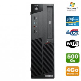 PC Lenovo Thinkcentre M90P 5864 Core i5-650 3.2GHz 4Go 500Go Graveur WIFI W7