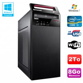 PC Tour Lenovo Thinkcentre E73 Core I3 3.4Ghz 8Go Disque 2To Graveur WIFI Win 7