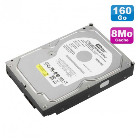 Disque Dur 160Go SATA 3.5" Western Digital Caviar SE WD1600AAJS-60B4A0 7200 8Mo