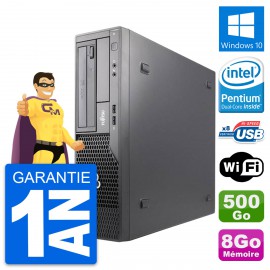 PC Fujitsu Esprimo E500 DT Intel G630 RAM 8Go Disque Dur 500Go Windows 10 Wifi