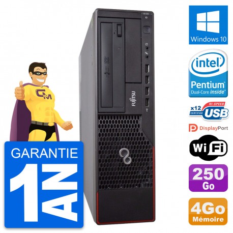 PC Fujitsu Esprimo E700 DT Intel G630 RAM 4Go Disque Dur 250Go Windows 10 Wifi