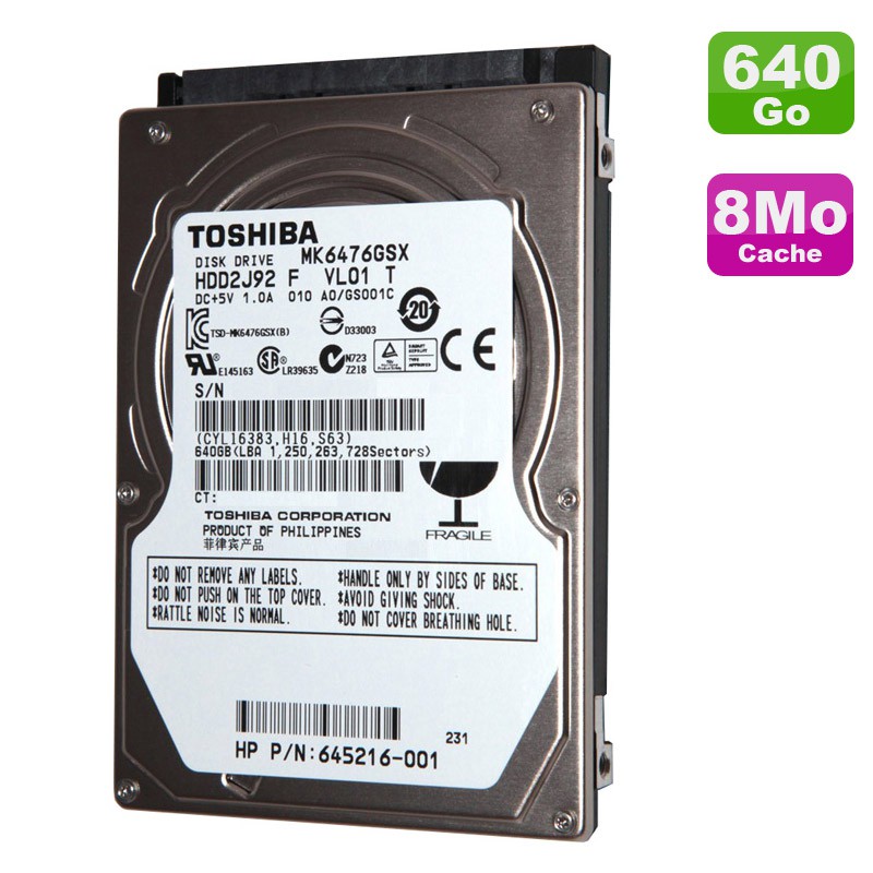 TOSHIBA Disque Dur - 6 To - 7200 RPM - SATA 6Gbit/s - 512e - Disque dur  interne - Toshiba