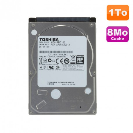 Disque Dur 1To SATA 2.5" Toshiba MQ01ABD100 Pc Portable 5400RPM 8Mo