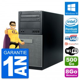 PC Tour Dell OptiPlex 790 MT Intel G630 RAM 8Go Disque Dur 500Go Windows 10 Wifi