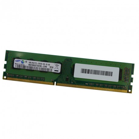 4Go RAM Memoire SAMSUNG M378B5273CH0-CH9 DDR3 DIMM 240-PIN PC10600U 1333MHz CL9